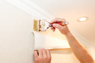 Pose de papier peint à Lupsault — revêtements muraux et toiles de verre